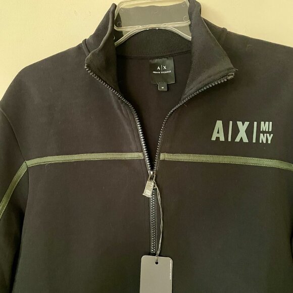 Armani Exchange Full-Zip Cardigan Sweatshirt, Truck Jacket - Picture 3 of 12